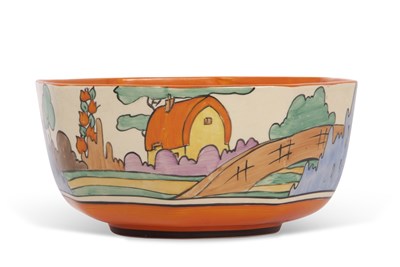 Lot 42 - A Clarice Cliff octagonal bowl with the red...