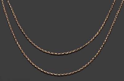 Lot 471 - A long guard chain, the unmarked chain (tests...