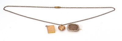 Lot 109 - A mixed lot of jewellery, to include a 19th...