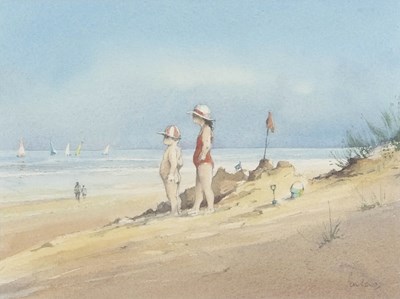 Lot 731 - Jeremy Barlow ROI (1945-2020), Beach scene...