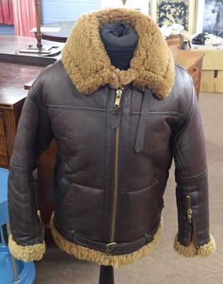 Lot 108 - Mordern Reproduction fur lined leather Irvin...