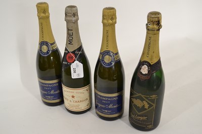 Lot 230 - Four bottles of assorted champagnes, to...