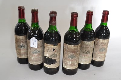 Lot 174 - 1970 Chateau Colombier Monpelou, Pauillac, 6...