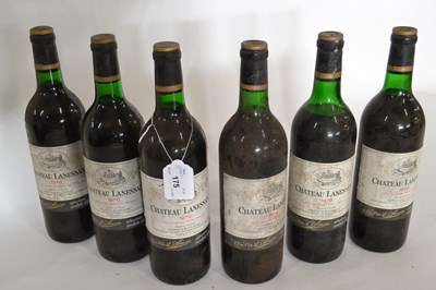 Lot 175 - 1970 Chateau Lanessan, Medoc, 6 bottles