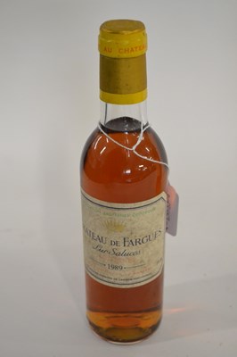 Lot 191 - 1989 Chateau de Fargues, Sauternes, 1 bottle