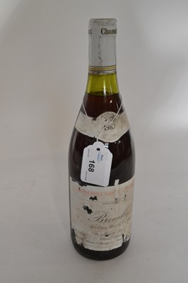 Lot 168 - 1987 Brouilly, Dom de St Charles, 1 bottle