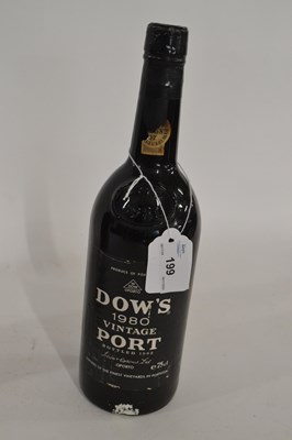 Lot 199 - Dow's 1980 Vintage Port, bottled 1982, 75cl,...