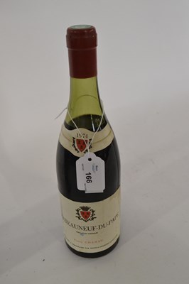 Lot 166 - 1974 Chateauneuf du Pape, Maison Pierre Chanau,...