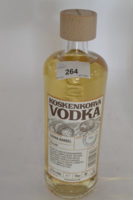 Lot 264 - Koskekorva Sauna Barrel Vodka, Finland - 37.5%,...