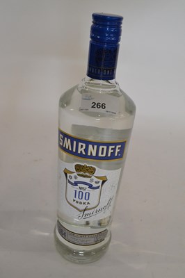 Lot 266 - SmIrnoff Blue Vodka - 50%, 1 litre