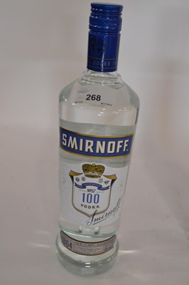 Lot 268 - SmIrnoff Blue Vodka - 50%, 1 litre