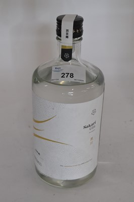 Lot 278 - Sakari Gin, Japan - 41%, 1 bottle