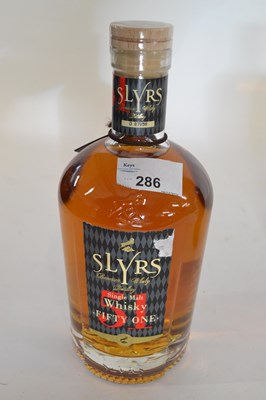 Lot 286 - Slyrs 51 Single Malt Whisky,Bavarian - 51%, 1...