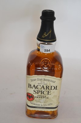 Lot 294 - Bacardi Spiced Rum Amber Reserve - 43%, 1 litre