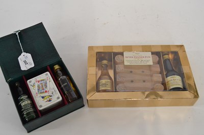 Lot 302 - Mixed Miniatures in gift box with pack of...