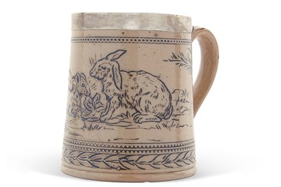 Lot 89 - An early Doulton Lambeth tankard with incised...