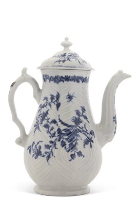 Lot 111 - An 18th Century Worcester porcelain coffee pot...