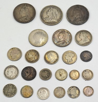 Lot 46 - Quantity of Victorian Silver coinage to...