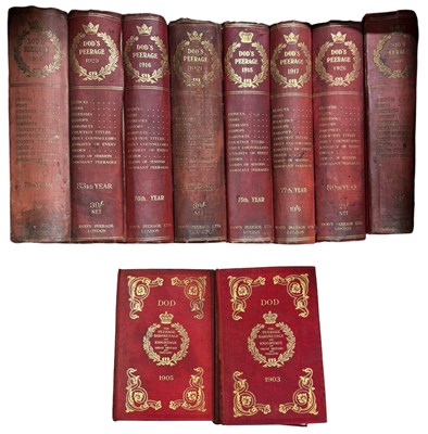 Lot 1021 - ONE BOX: Early 20th century editions of DOD'S...