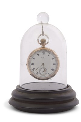 Lot 357 - A 9ct gold open face Waltham pocket watch with...