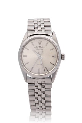 Lot 378 - A Rolex Air King gents wristwatch stainless...