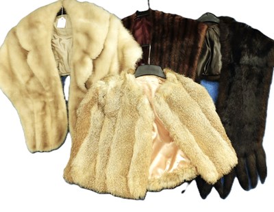 Lot 93 - Four lady's assorted fur shawls/shrugs (4)