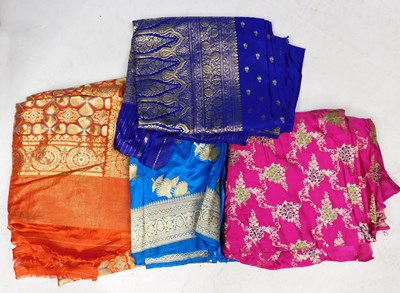 Lot 211 - Four assorted Indian Sari/fabrics (4)