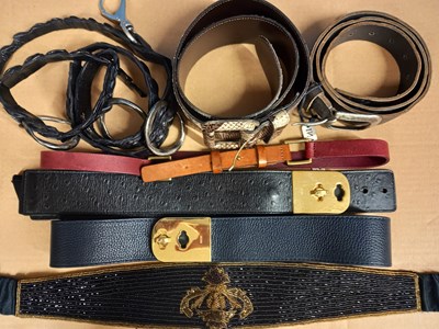 Lot 122 - A quantity of lady's belts to include three by...