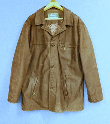 Lot 219 - A gentlemans brown suede jacket by Jeep,...