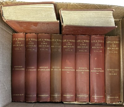 Lot 981 - THE LIFE AND WORKS OF LORD MACAULAY, London,...