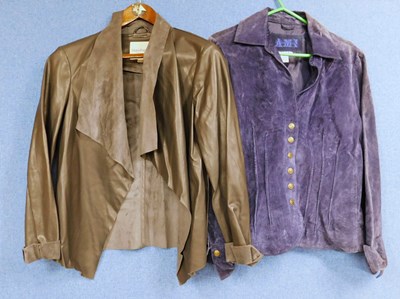 Lot 65 - Two lady's jackets, to include a grey faux...