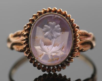 Lot 389 - An amethyst ring from the shipwreck 'General...