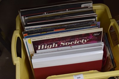 Lot 590 - ONE BOX OF MIXED LPS