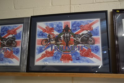 Lot 33 - A coloured TRIUMPH 100 YEARS limited edition...