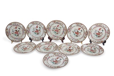 Lot 173 - A group of ten 18th Century Chinese porcelain...