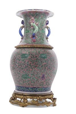 Lot 188 - A 19th Century Chinese porcelain vase with...