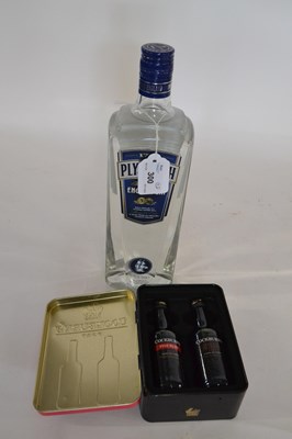 Lot 300 - Plymouth English Gin, 1litre, together with...