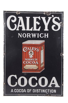 Lot 580 - An antique enamel signed marked Caleys Norwich...