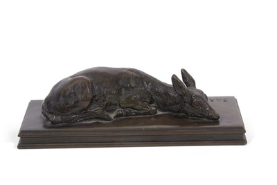 Lot 501 - After Antoine-Louis Barye bronze study of a...