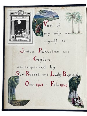 Lot 878 - An exquisite scrap album, titled 'VISIT OF MY...