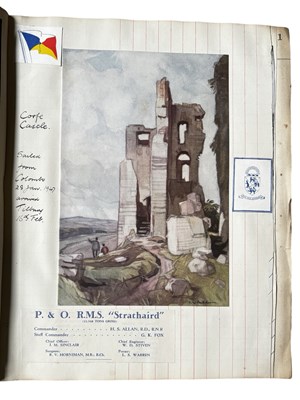 Lot 878 - An exquisite scrap album, titled 'VISIT OF MY...