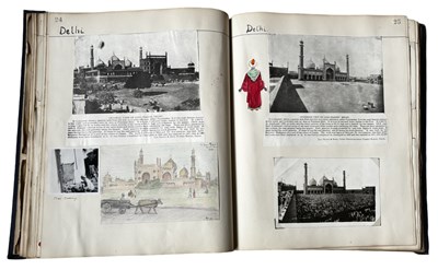Lot 878 - An exquisite scrap album, titled 'VISIT OF MY...