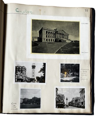 Lot 878 - An exquisite scrap album, titled 'VISIT OF MY...