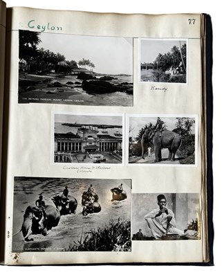 Lot 878 - An exquisite scrap album, titled 'VISIT OF MY...