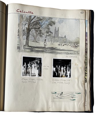 Lot 878 - An exquisite scrap album, titled 'VISIT OF MY...