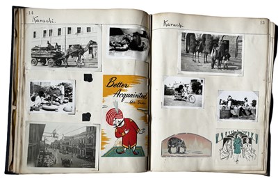 Lot 878 - An exquisite scrap album, titled 'VISIT OF MY...