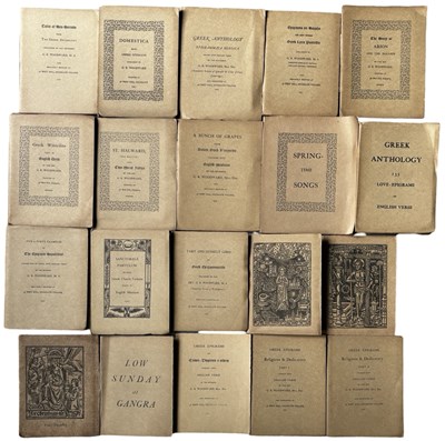 Lot 1161 - G R WOODWARD: 20 Titles: Small format Greek...