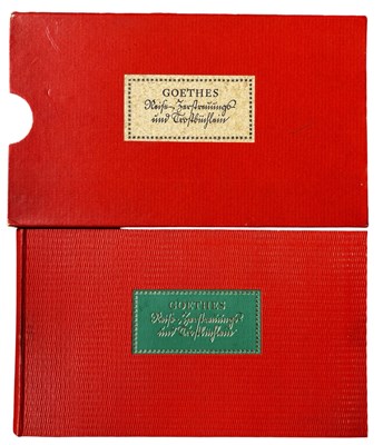 Lot 1145 - J W GOETHES: GOETHE'S JOURNEY, DISTRACTION AND...