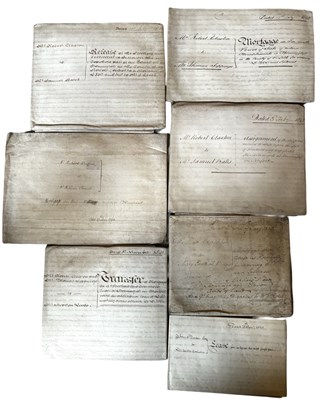 Lot 1217 - ONE PACKET: Various 19th century vellum...