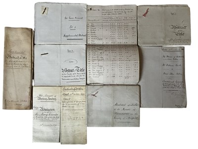 Lot 1211 - ONE PACKET: Various 19th century paper and...